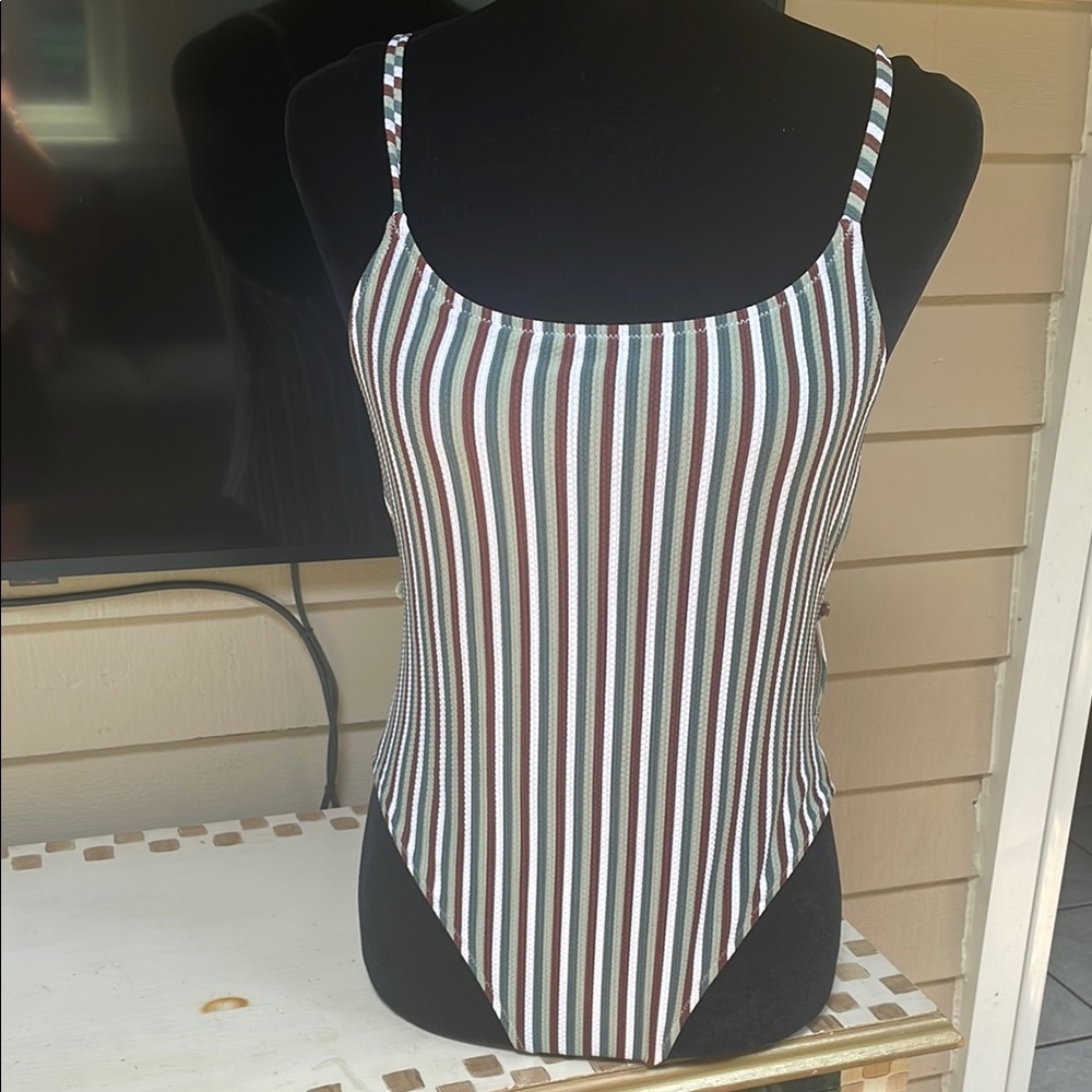 MINKPINK Multicolor Striped Swimsuit